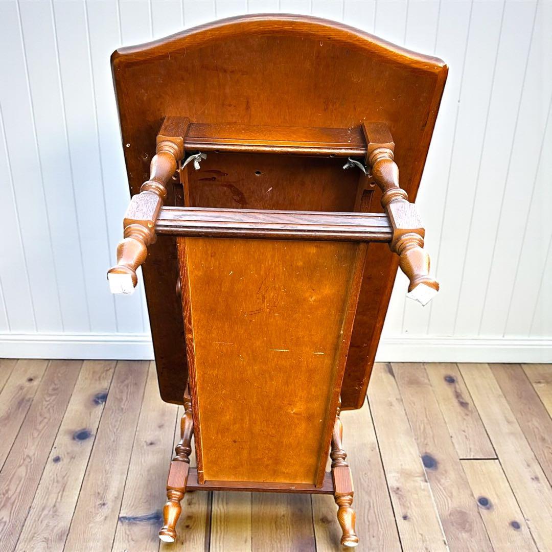 希少❣️送料無料✨飛騨産業 ガラス天板ローテーブル 無垢材 ヴィンテージ 高級家具