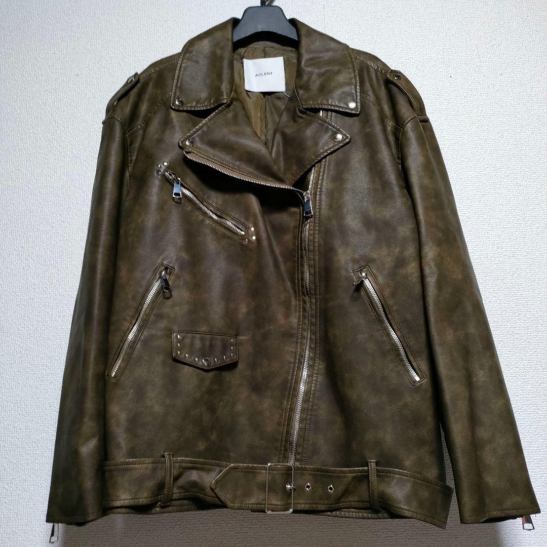 【✨新品✨】ACLENT◎ビンテージレザーオーバーライダースジャケット