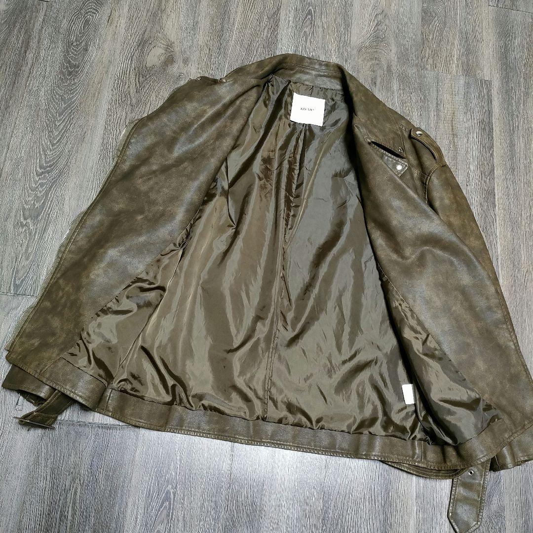 【✨新品✨】ACLENT◎ビンテージレザーオーバーライダースジャケット