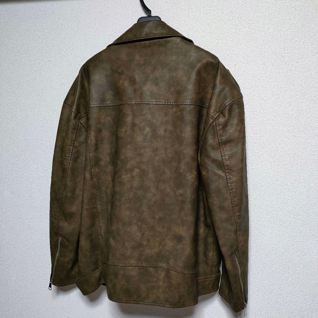 【✨新品✨】ACLENT◎ビンテージレザーオーバーライダースジャケット