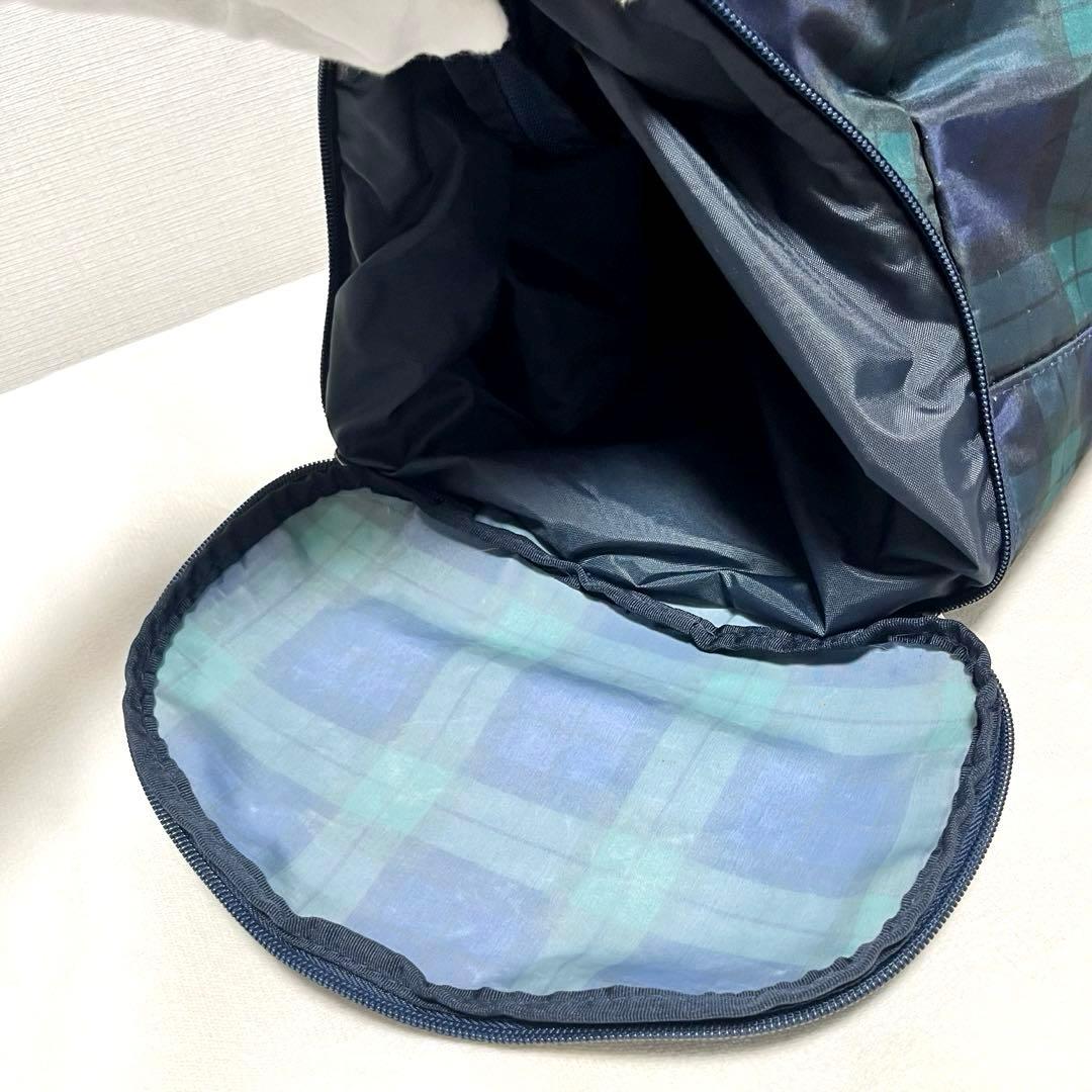 【美品】BEAMS GOLF シューズケース一体型ボストン ブラックウォッチ柄