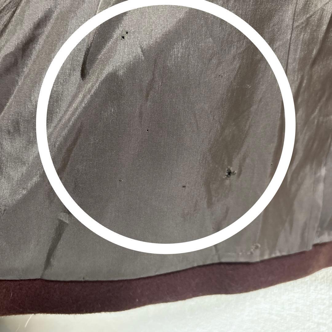 LANVIN 80s ヴィンテージ　ウールロングコート　フランス製　茶色