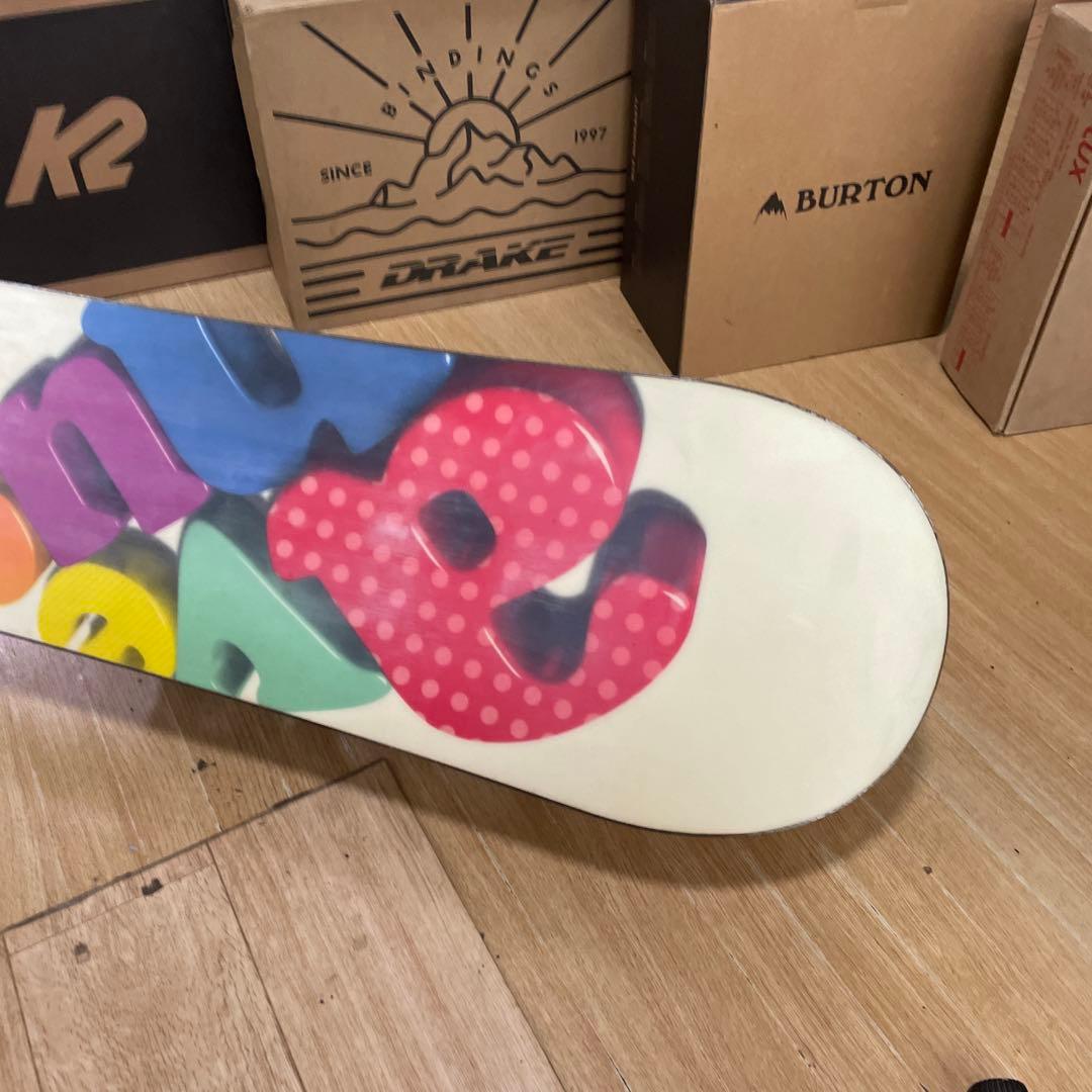 BURTON×FLOW　バートン　フラックスバインディング付　スノーボードセット