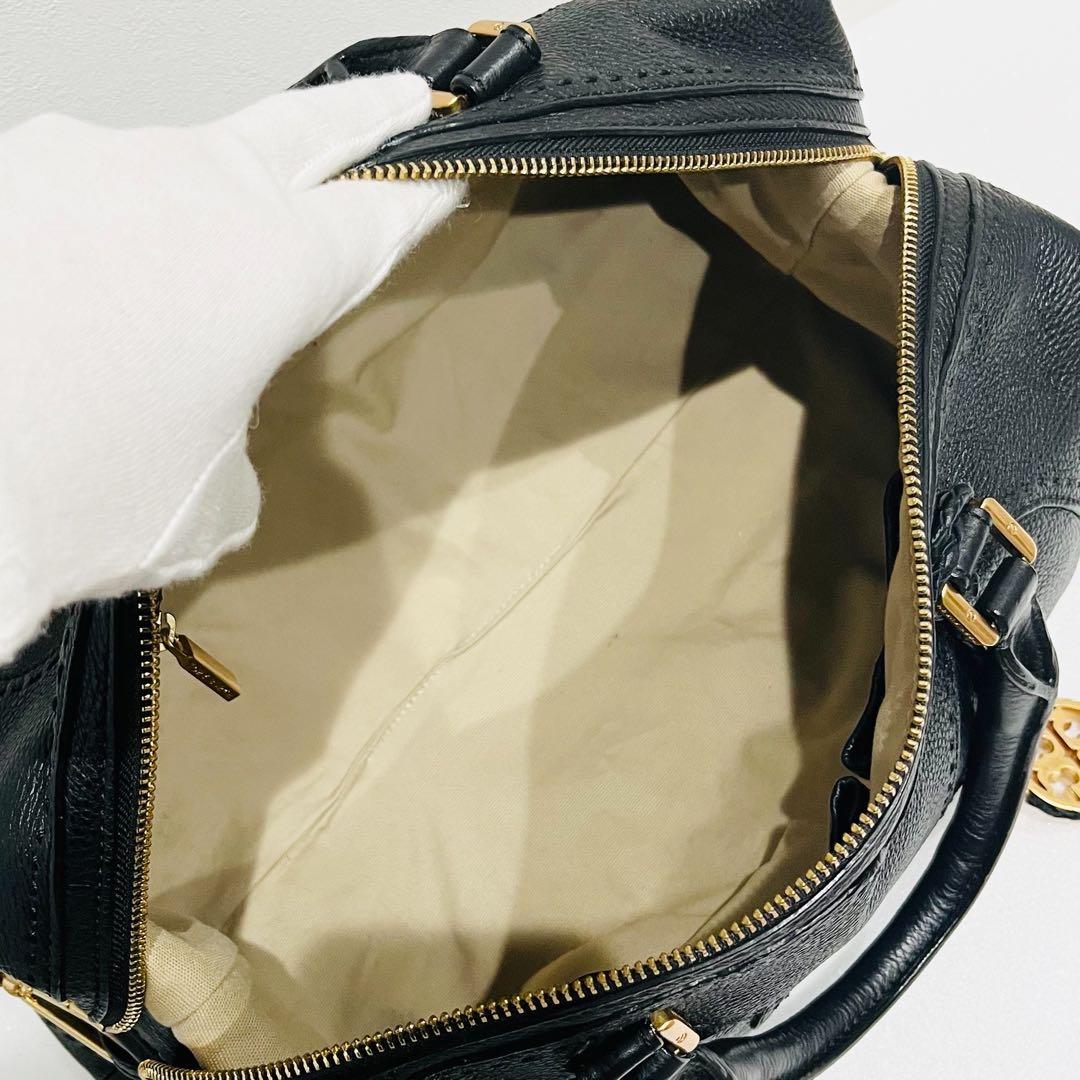 希少美品　トリーバーチ　Amalie 2way ボストンバッグ　アマンダ　シボ革