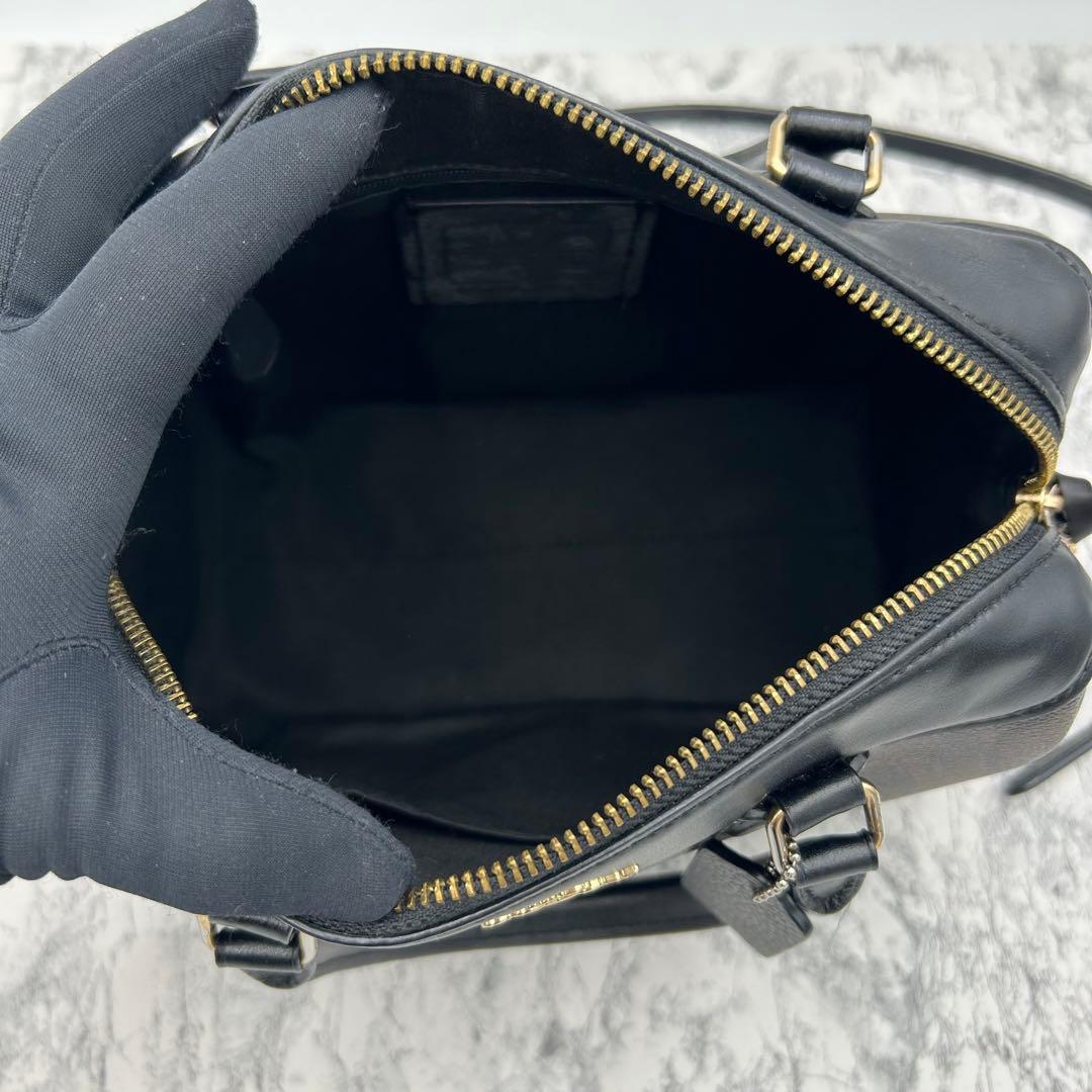 美品✨ COACH コーチ シグネチャー ショルダー ミニボストン　2way