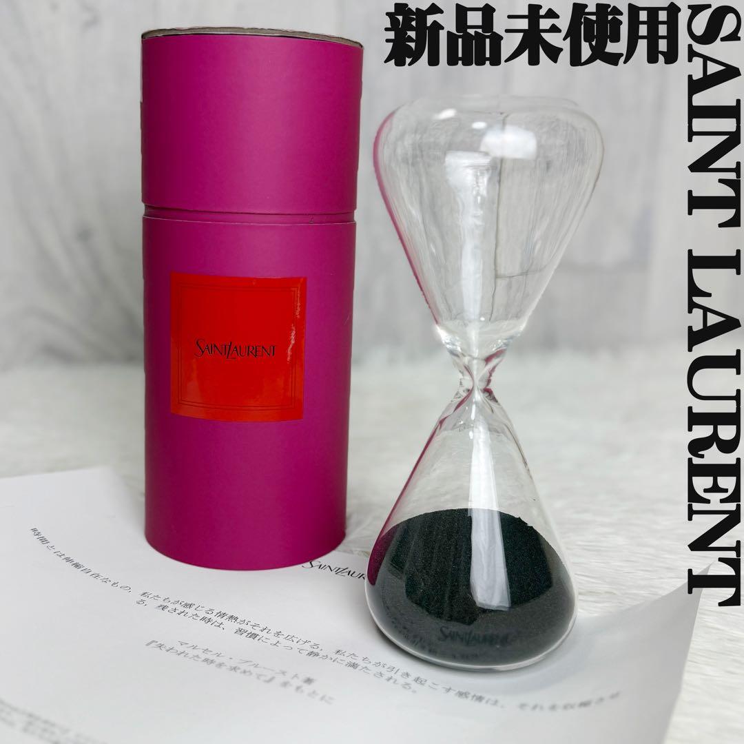 希少♡新品未使用♡Saint Laurent サンローラン ブランドロゴ 砂時計