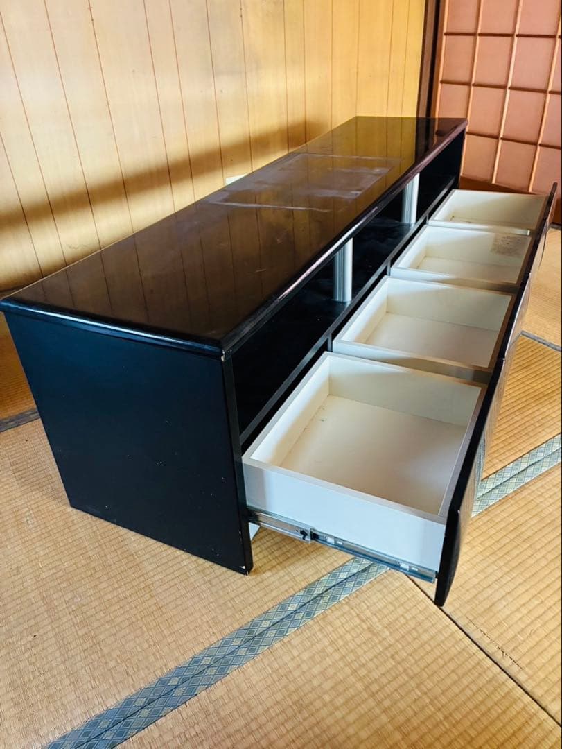 木製 収納 2段 軽量 テレビ台 ローボード 180cm 引き出し インテリア