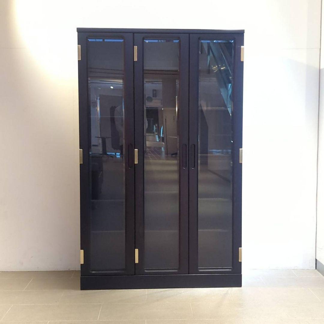 春真っ盛りセール◇美品　IDC大塚家具　書棚/本棚　飾り棚　ガラス　キャビネット