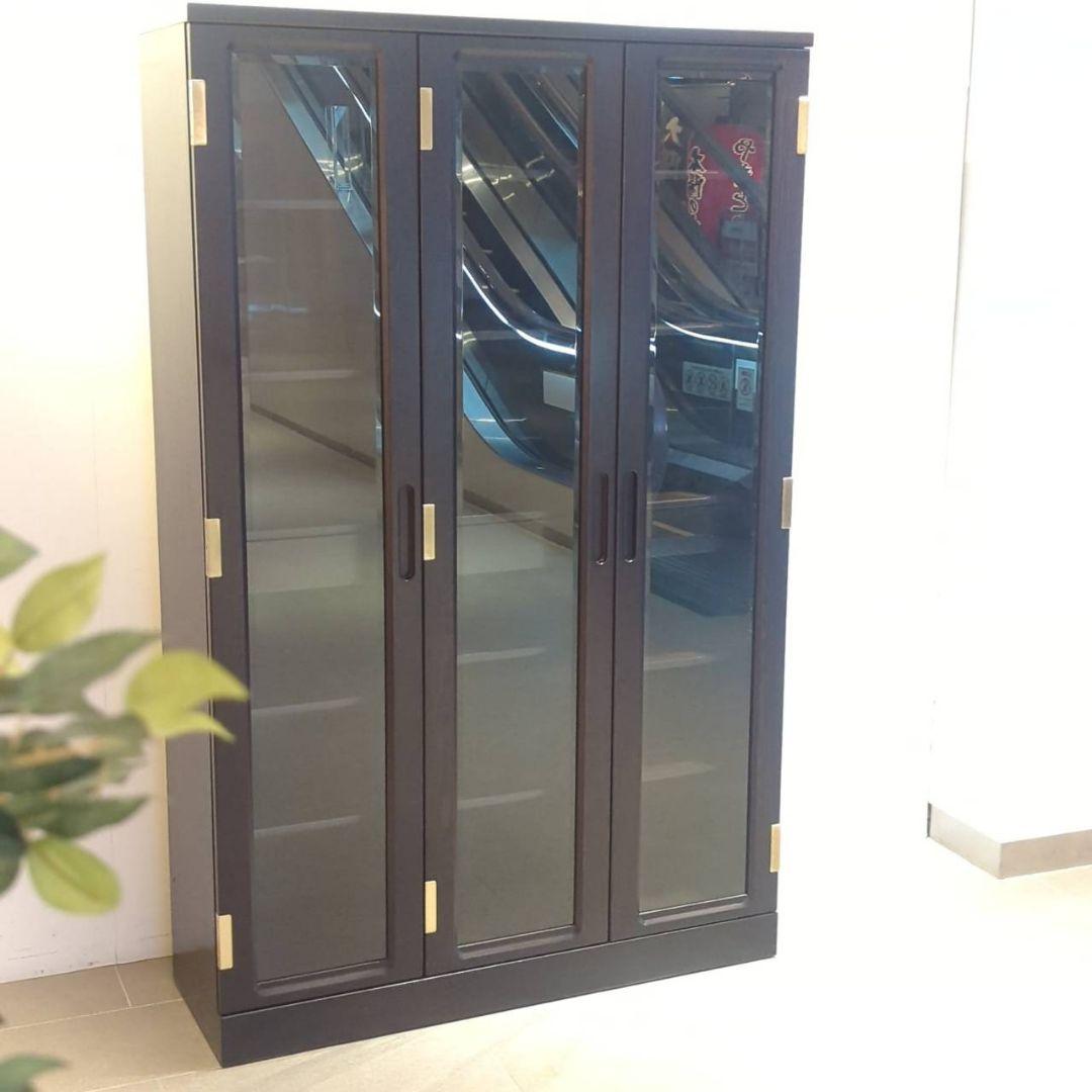 春真っ盛りセール◇美品　IDC大塚家具　書棚/本棚　飾り棚　ガラス　キャビネット