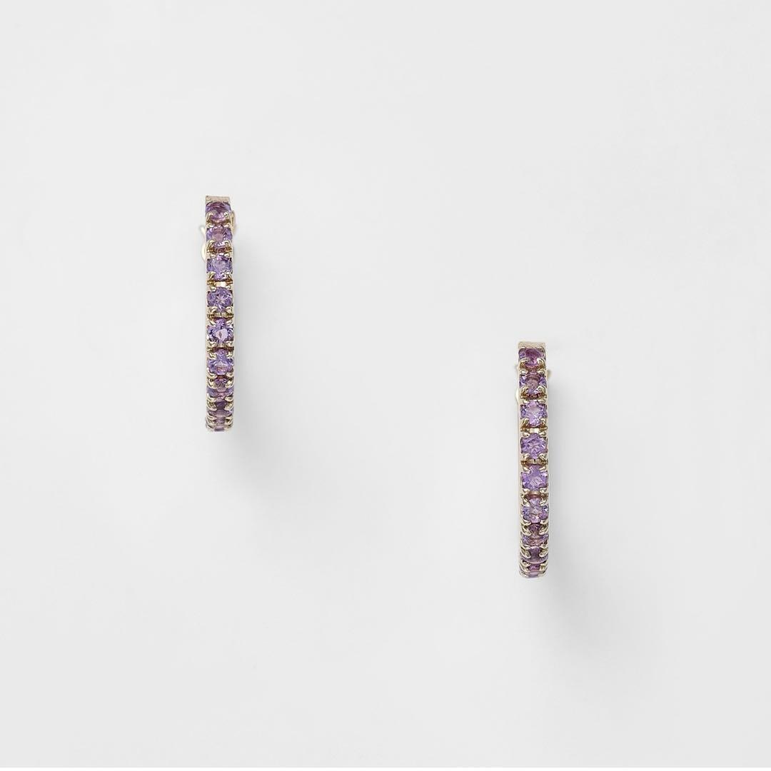 agete アガット K10アメジストピアス