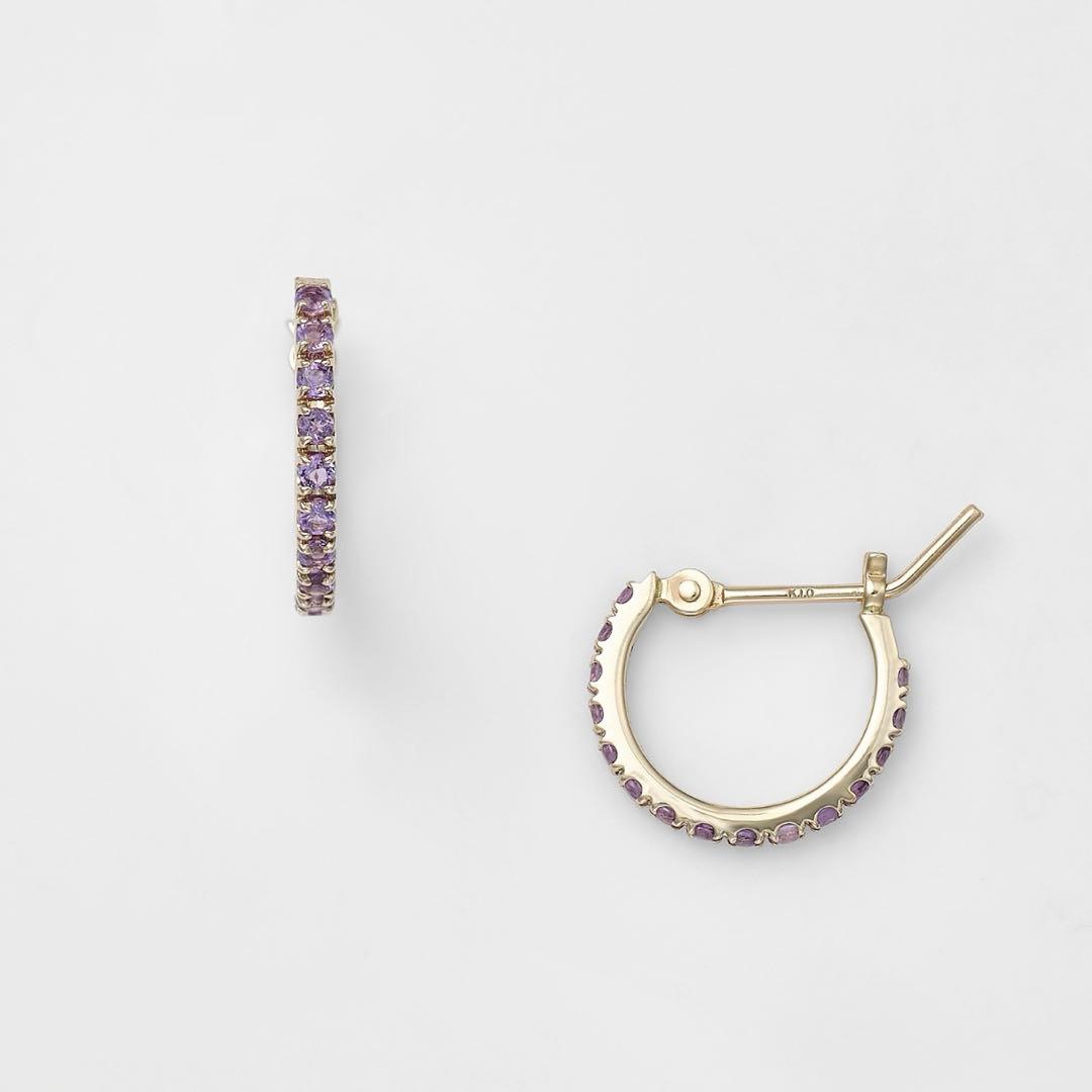 agete アガット K10アメジストピアス