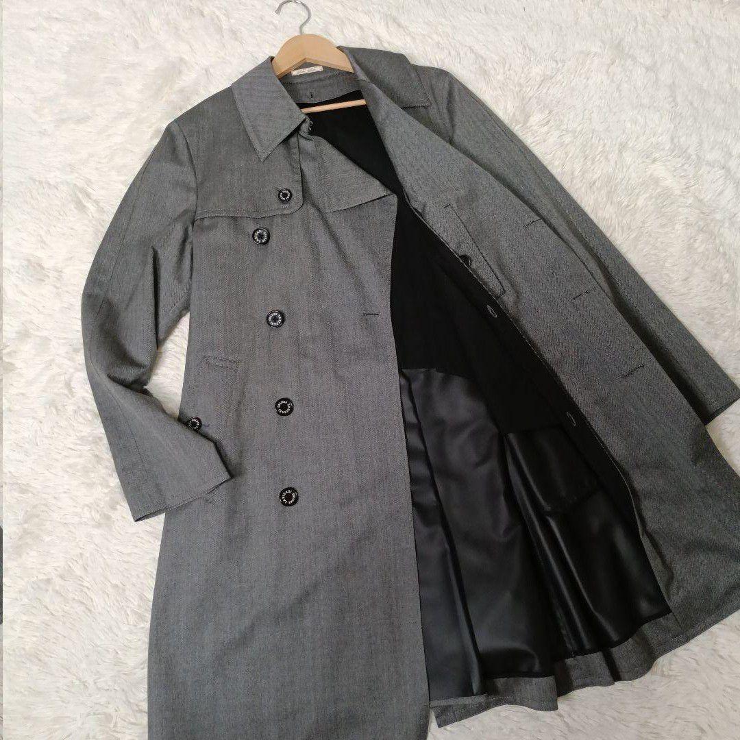極美品■SABI SABI DELUXE ウール トレンチコート ヘリンボーン