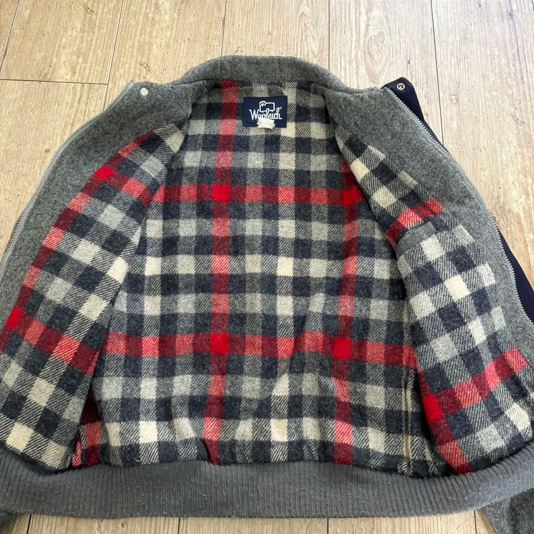 80s woolrich ウール ブルゾン ジャケット USA製　グレー