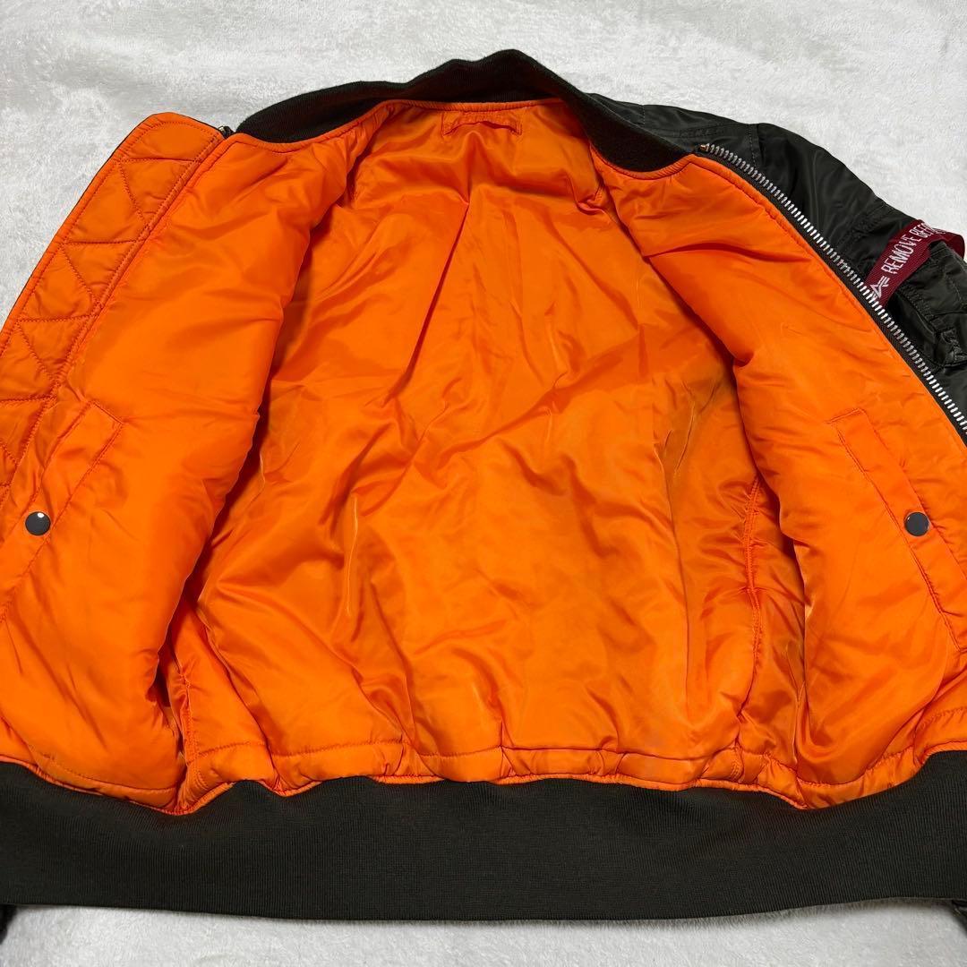 美品 ALPHA INDUSTRIES MA-1 カーキ M フライトジャケット