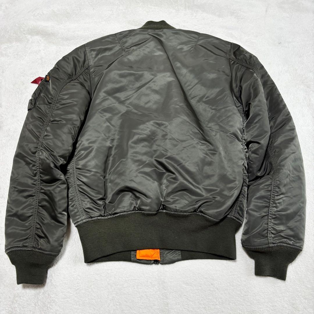 美品 ALPHA INDUSTRIES MA-1 カーキ M フライトジャケット