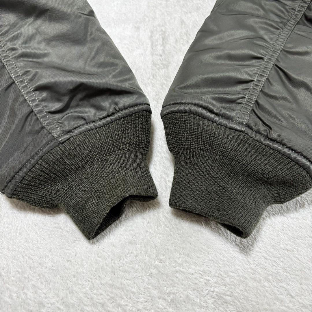美品 ALPHA INDUSTRIES MA-1 カーキ M フライトジャケット