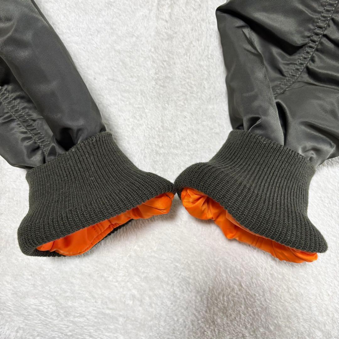 美品 ALPHA INDUSTRIES MA-1 カーキ M フライトジャケット