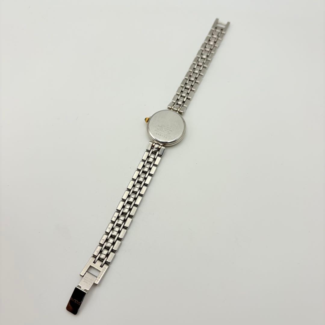 極美品 新品電池 SEIKO 腕時計 エクセリーヌ レディース コンビ ラウンド