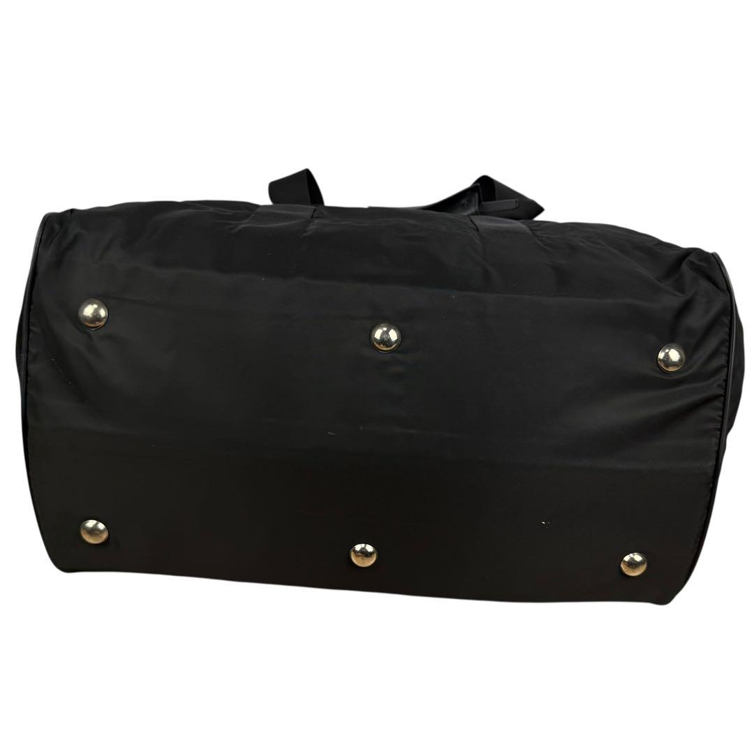 【大容量/美品】PRADA 南京錠付 ボストンバッグ ナイロン ブラック 白タグ