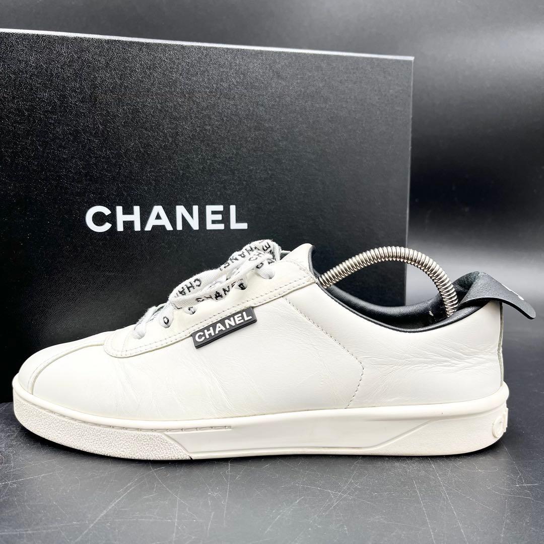美品✨ シャネル ココマーク サイドロゴ レディース スニーカー