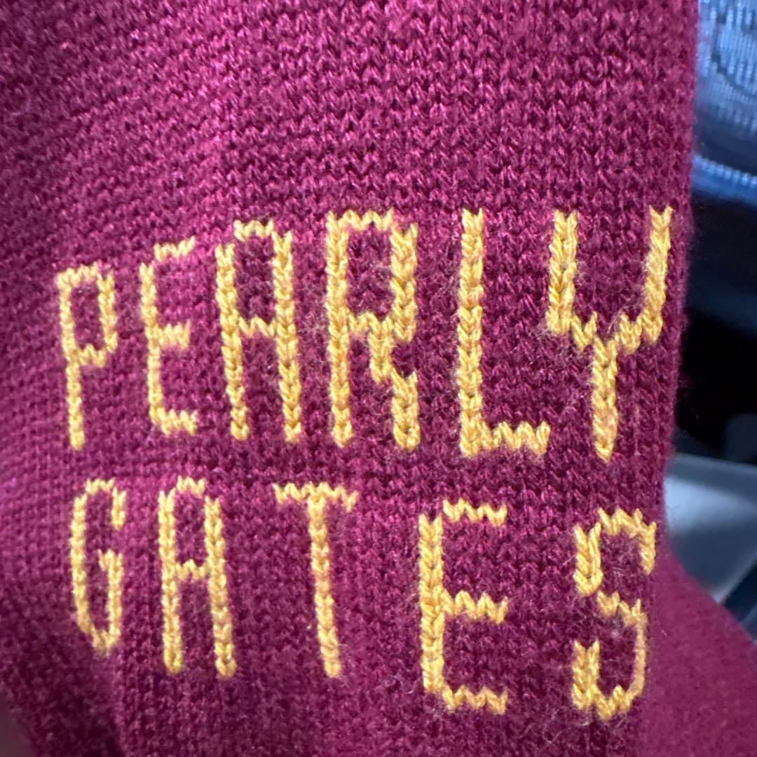 PEARLY GATES ワインレッド カーディガン