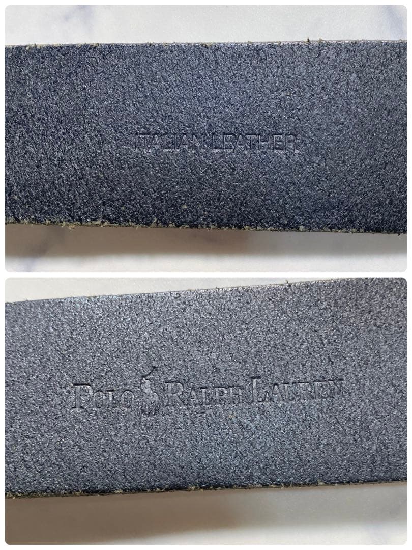 美品】ポロラルフローレン　ベルト　Italian leather　イングランド製