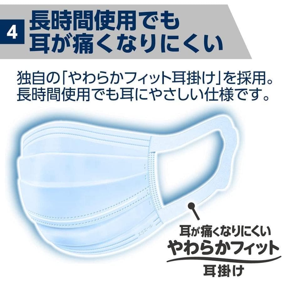 ラッキー２【ハイパーマスク】ムレ爽快アイスブルーふつう30枚入×24箱