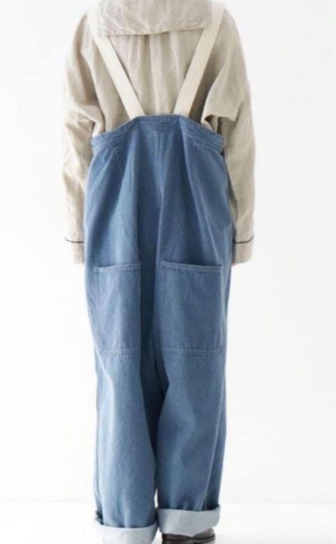 ネストローブ デニムデッキサロペット　nest robe