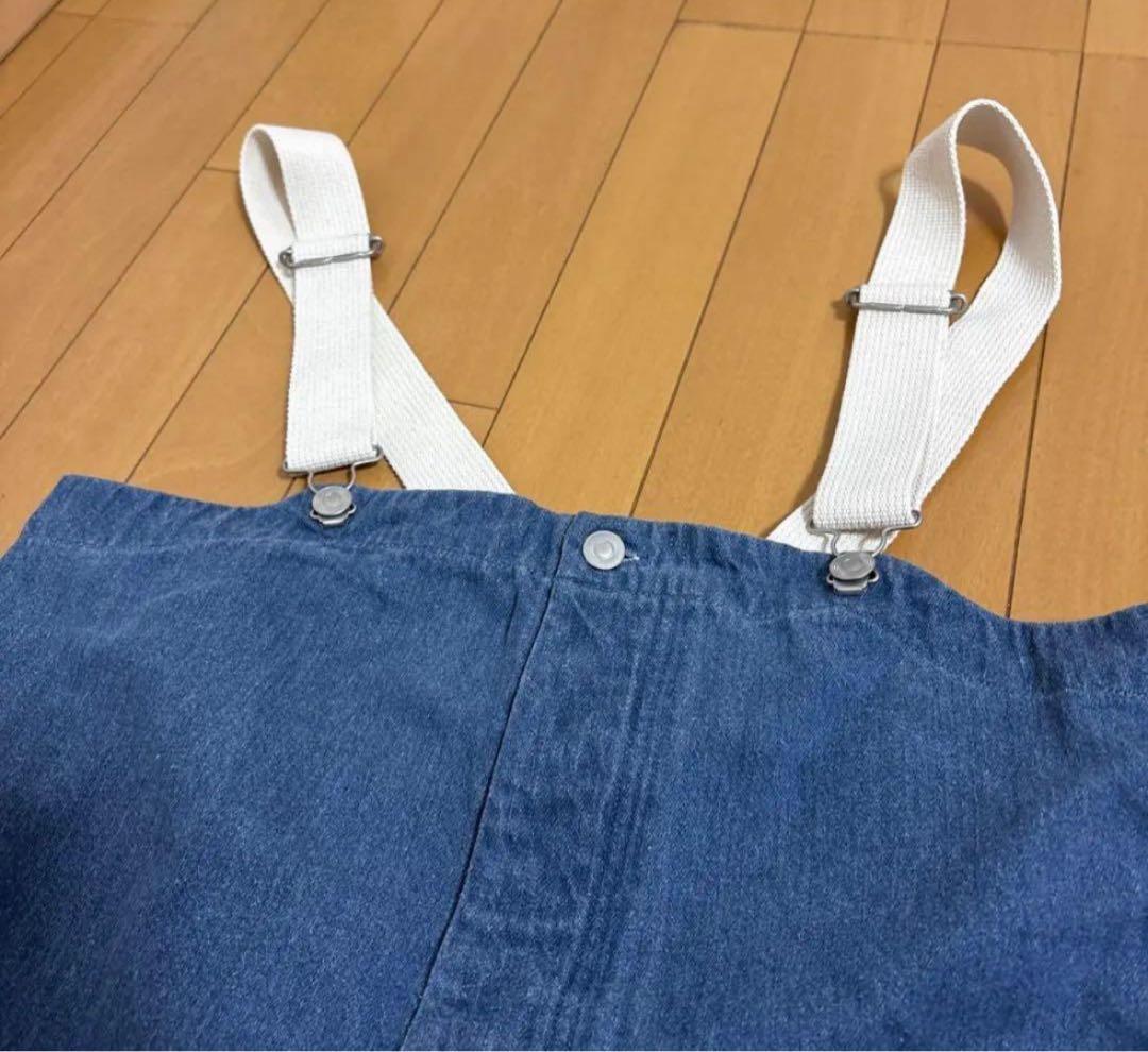 ネストローブ デニムデッキサロペット　nest robe