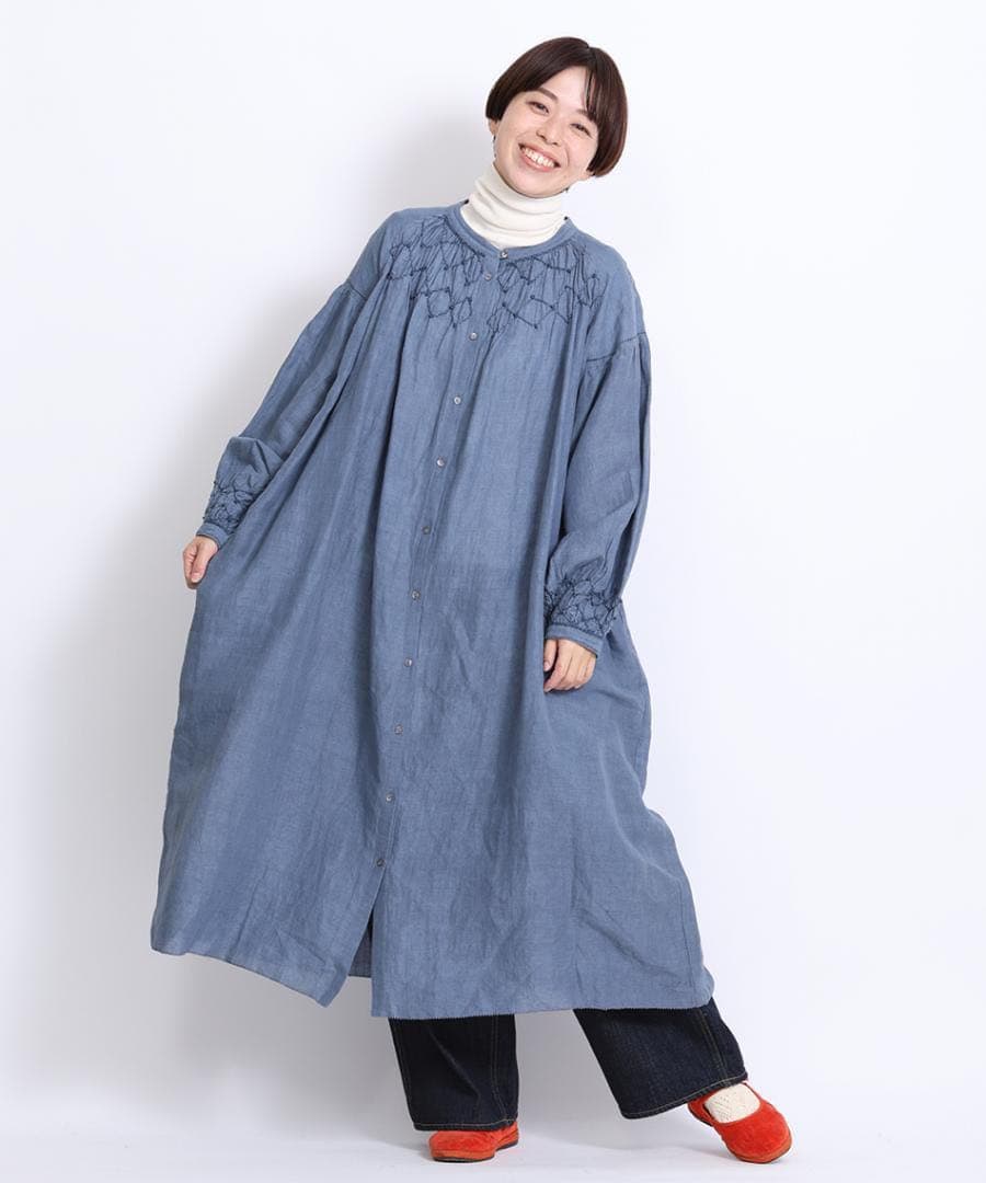 tumuguワンピース ツムグ 新品　27280円　ストッキングコットンリネン