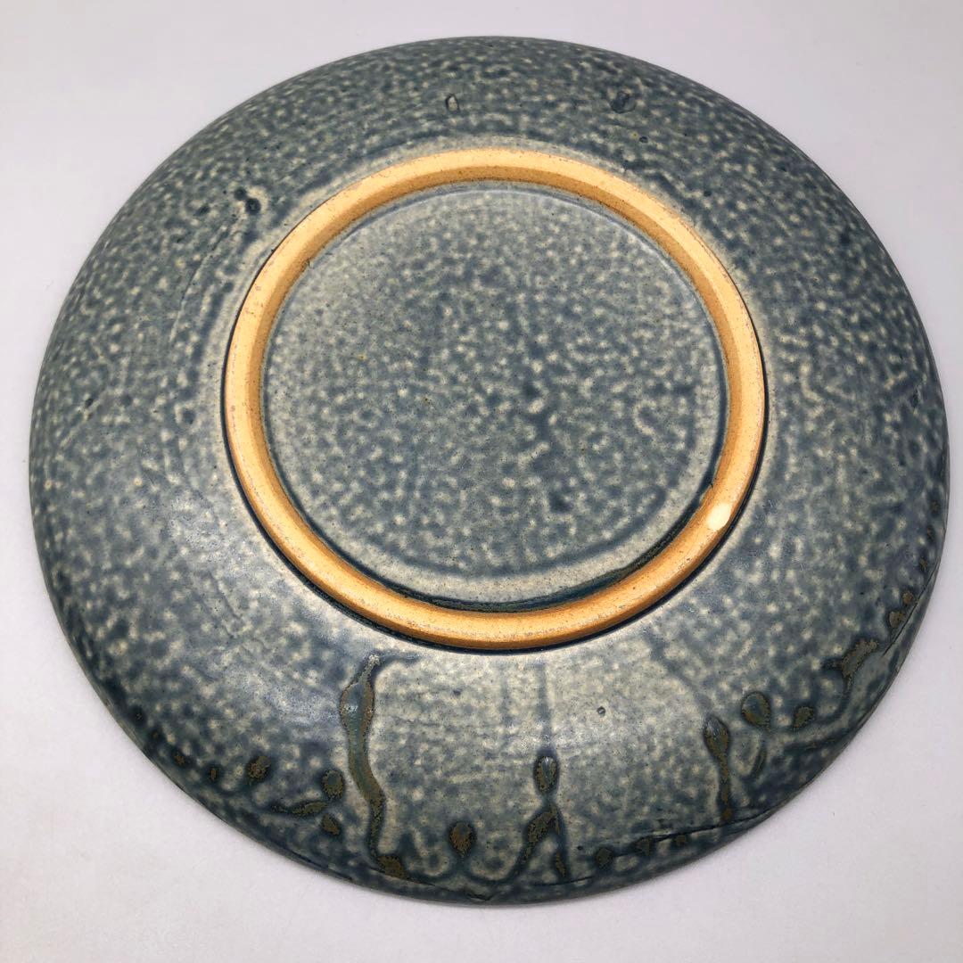 美濃焼寿山三島模様陶器お皿プレート24cm渦巻き&お花柄岐阜伝統工芸食器