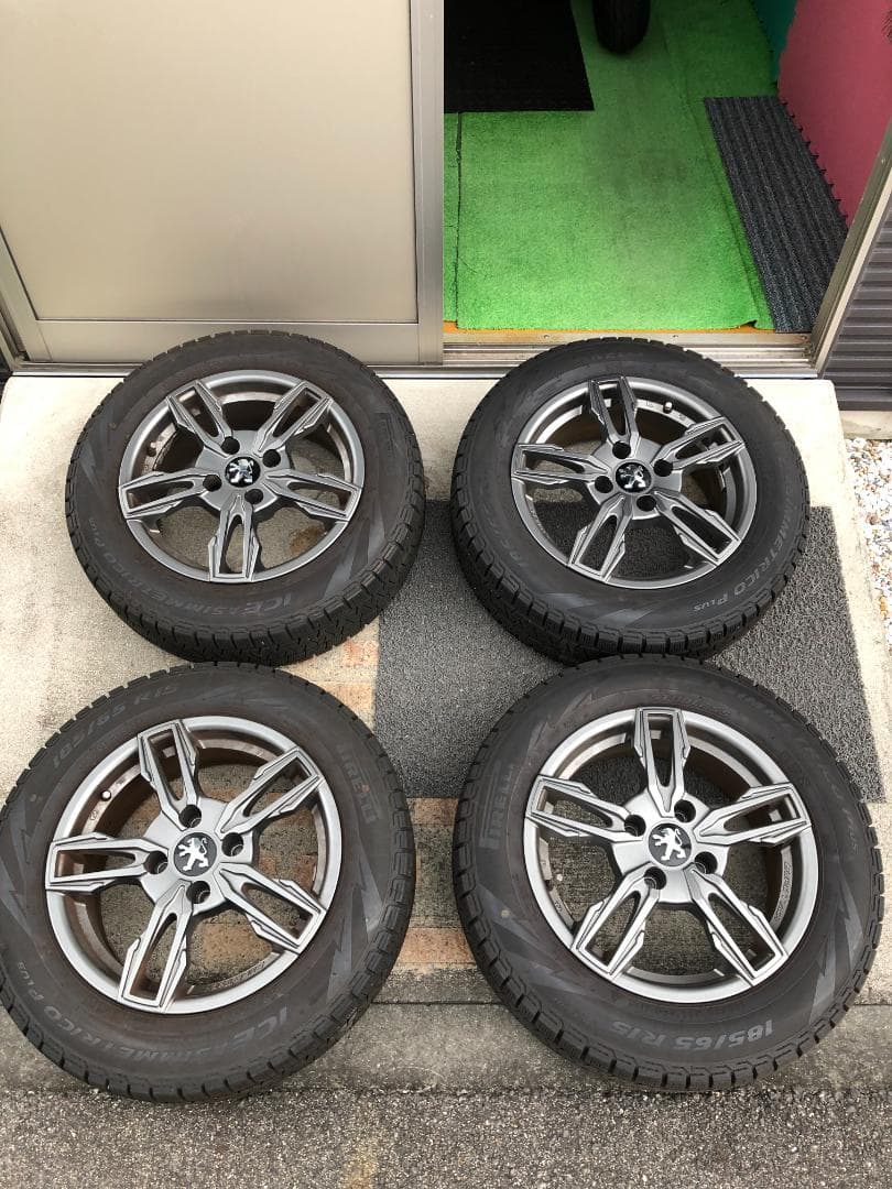 185/65R15 15×6J スタッドレスホイール４本セット プジョー2008