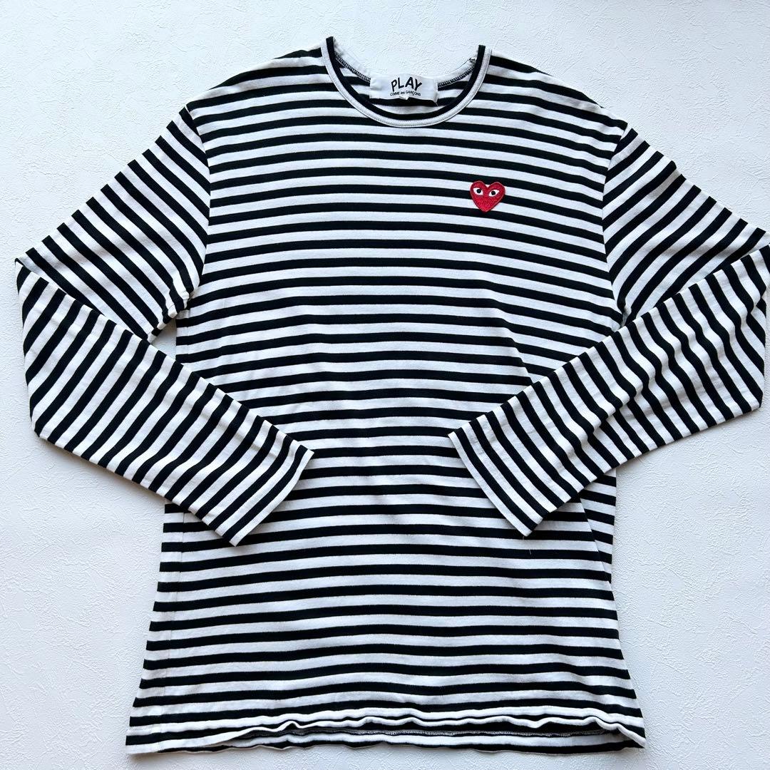 コムデギャルソンプレイ ボーダー ロンT XXL AZ-T164 日本製