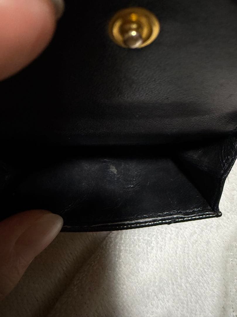 YVES SAINT LAURENT イブサンローラン レザー 三つ折財布