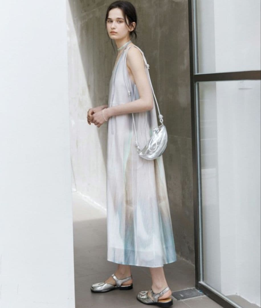 【tageechita】アートプリント ノースリーブワンピース