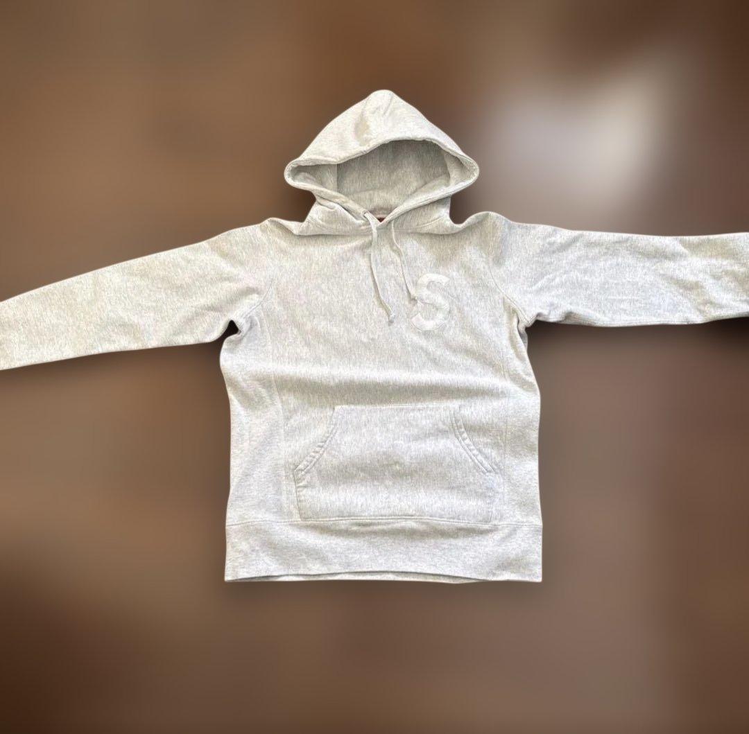 Supreme グレー フード付き スウェットパーカー