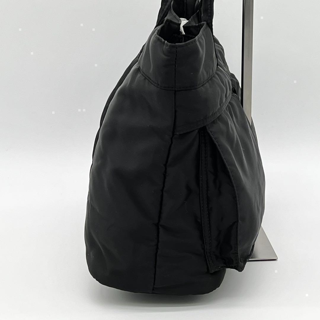 【美品】PORTER TANKER ハンドバッグ トートバッグ ナイロン 黒色