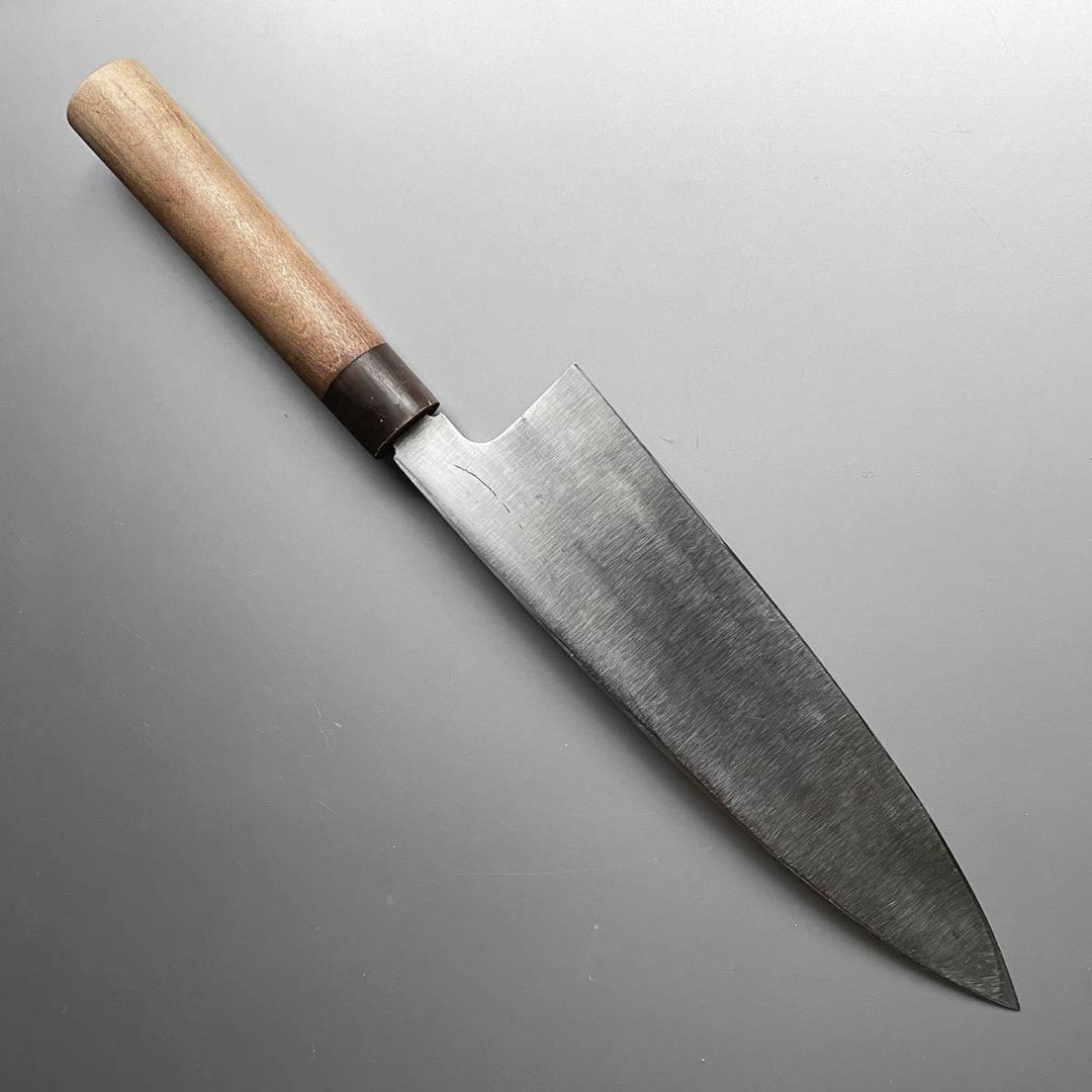 【Kent05824】京都有次 特製 相出刃包丁 24cm（8寸）水牛柄