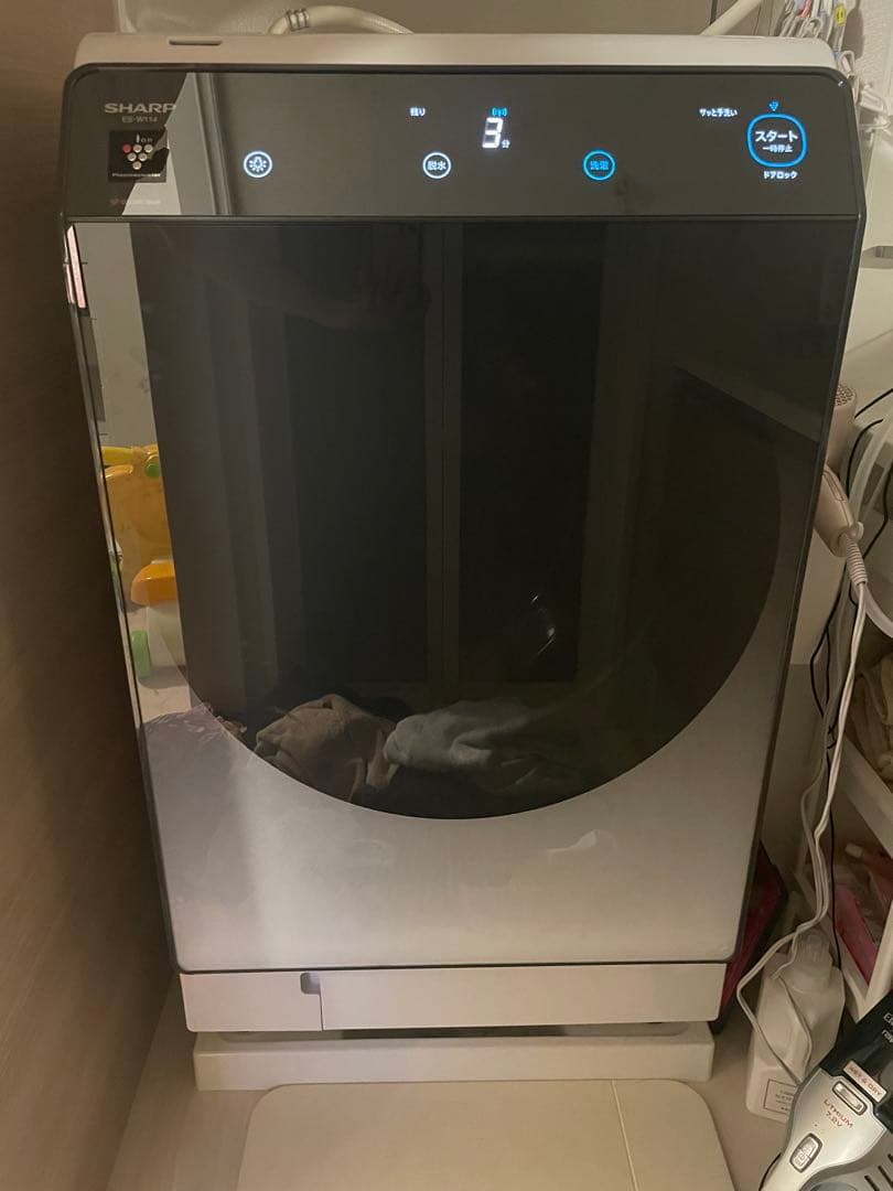 シャープドラム式洗濯機ES-W114SR 22年製洗濯11/乾燥6kg 右開き