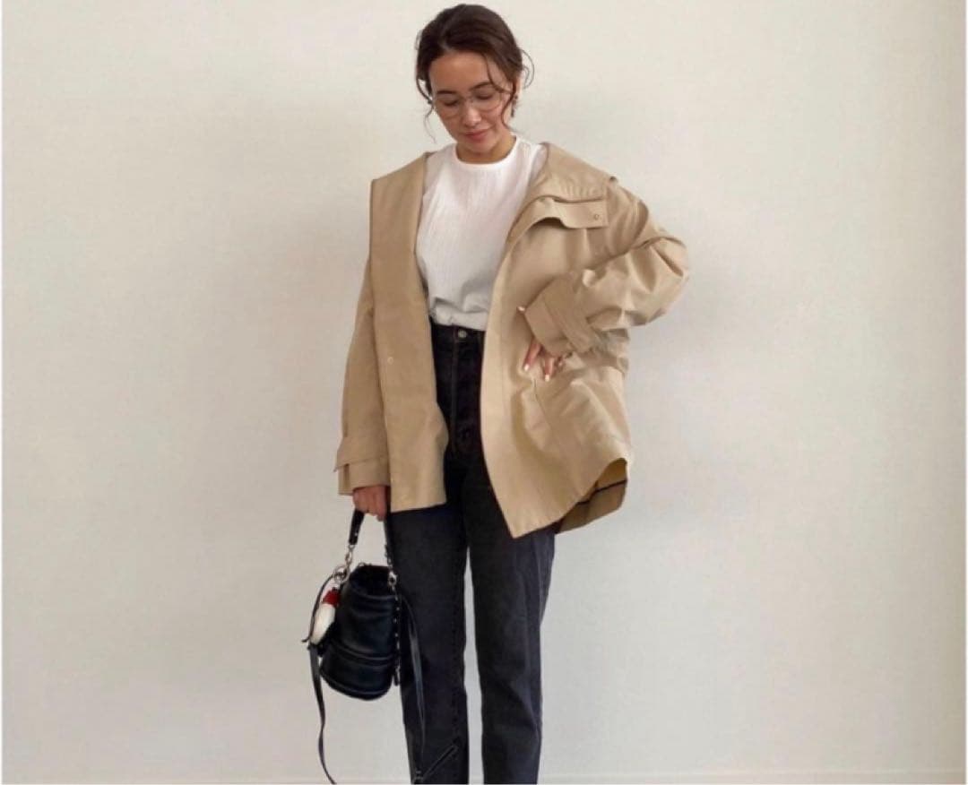 【美品】Ohga ベンリージャケット トレンチコート フリーサイズ