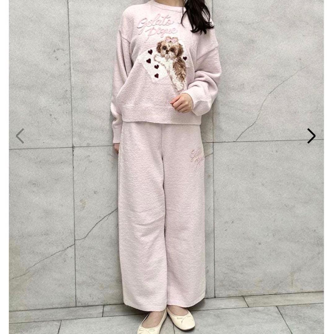 ふわふわ　モコモコ　パジャマ　ジェラートピケ好きさん　ルームウェア　ピンク