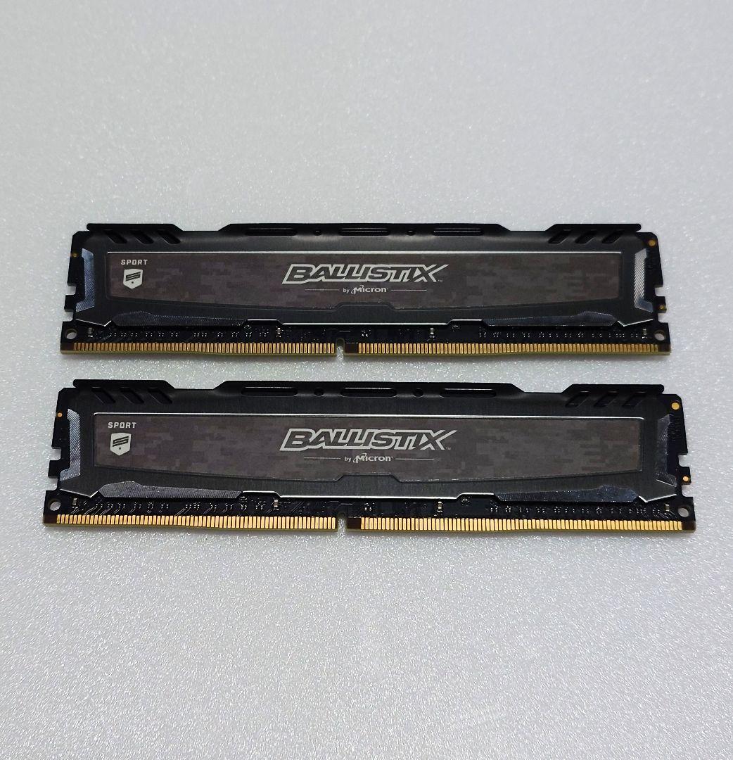 Ballistix DDR4 2666MHz 16GB×2 32GB 動作確認済