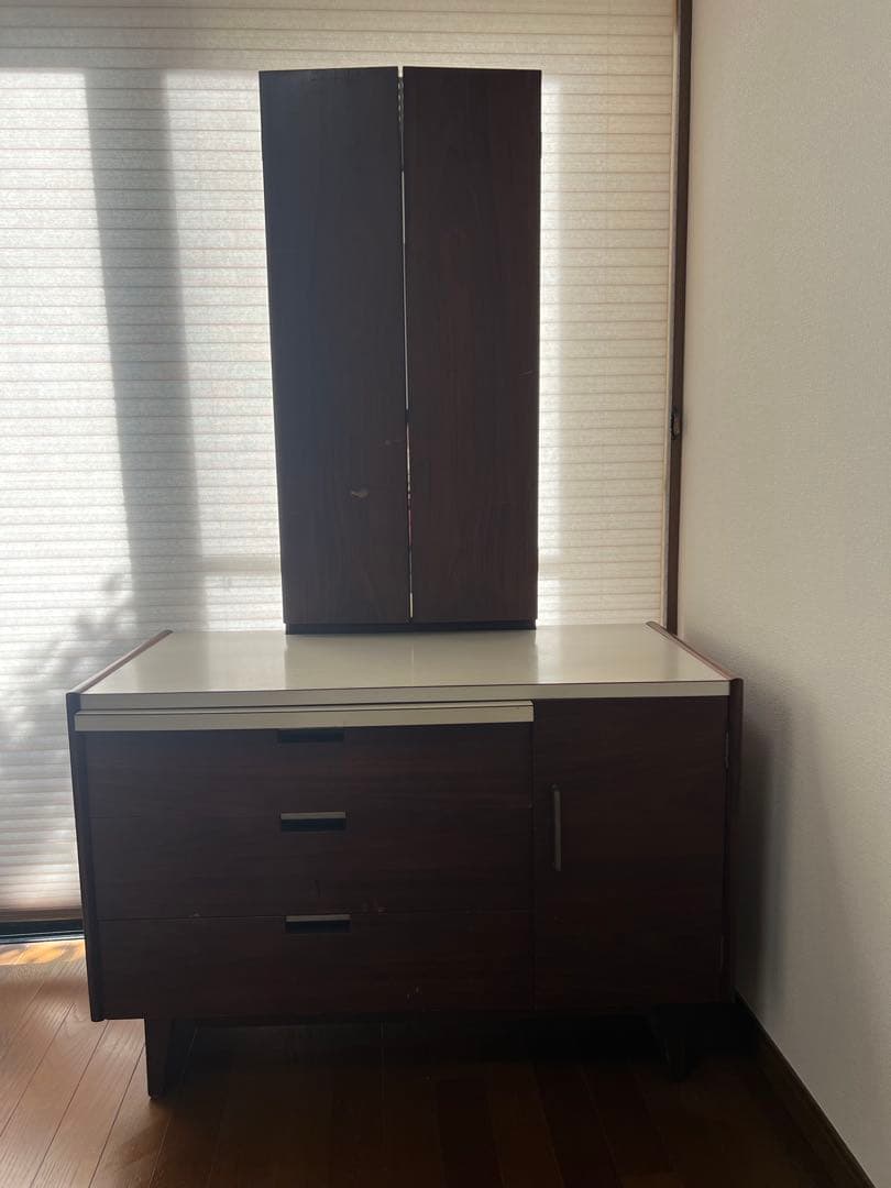 昭和レトロ 三面鏡 ドレッサー 鏡台 ヴィンテージ アンティーク 店舗什器