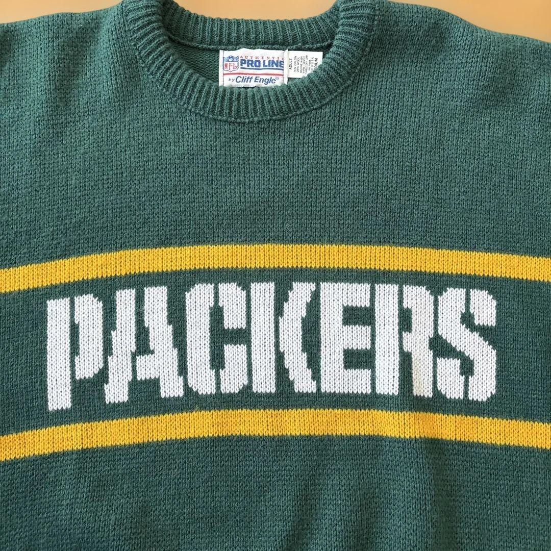 希少80s USA製NFLオフィシャル PACKERSニットセーター 好デザイン