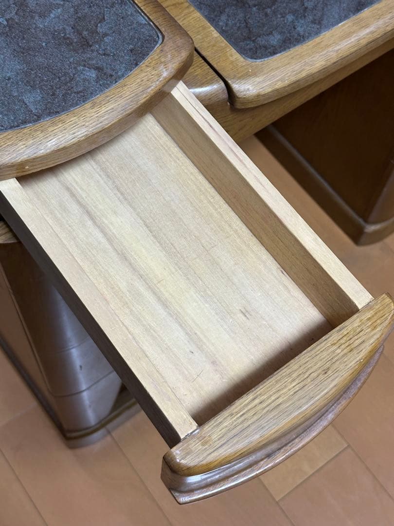 木製　ドレッサー　三面鏡　三面鏡ドレッサー　鏡台　木製　美品