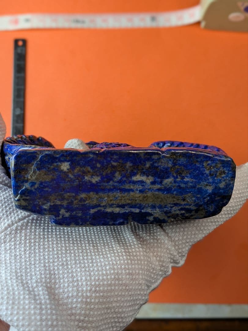 天然石 ラピスラズリ の 鷲【ワシ】 の 置物です。一点物！工芸品！ランクはＡ5