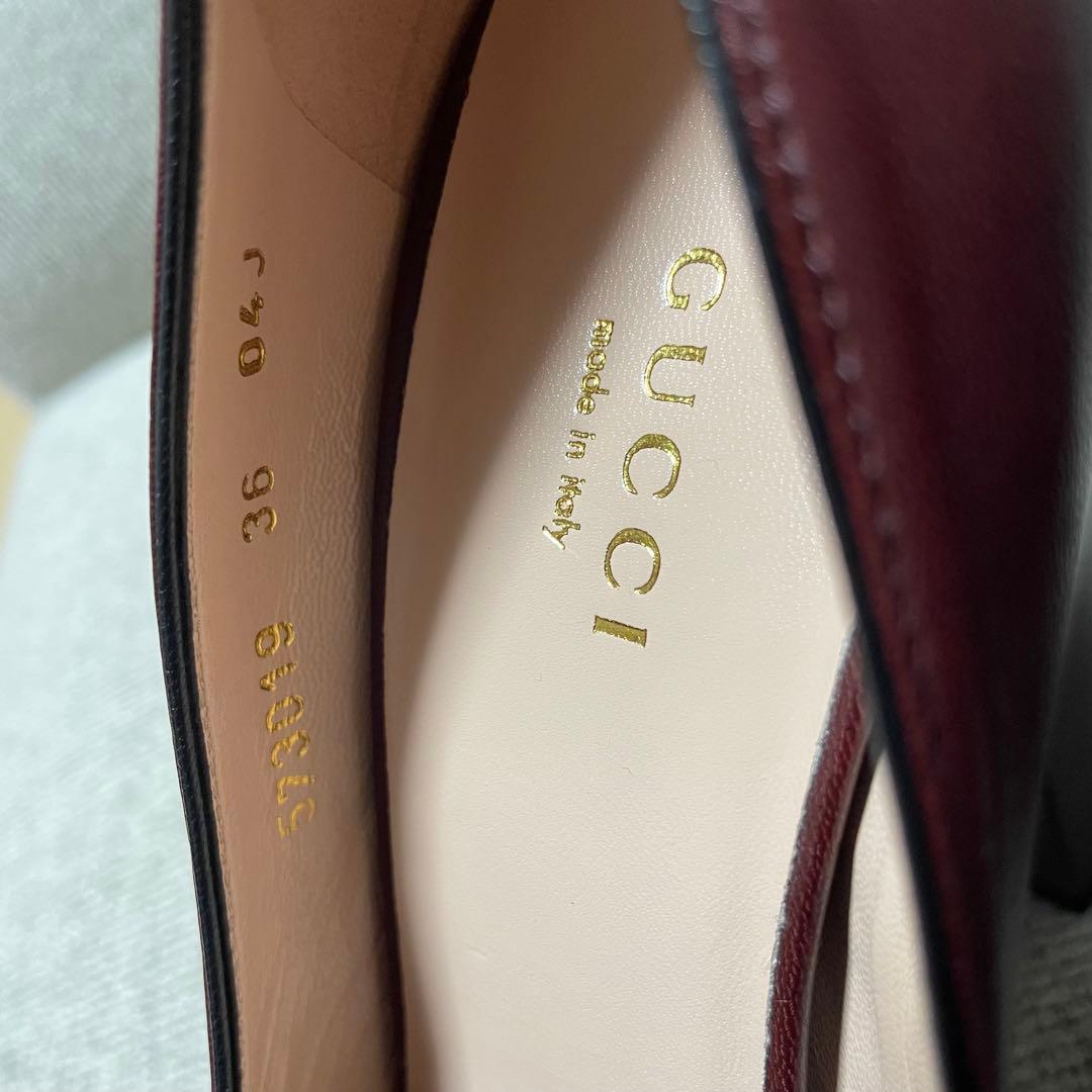 【値下げ】【美品】GUCCI GGマーモント パンプス 36 573019