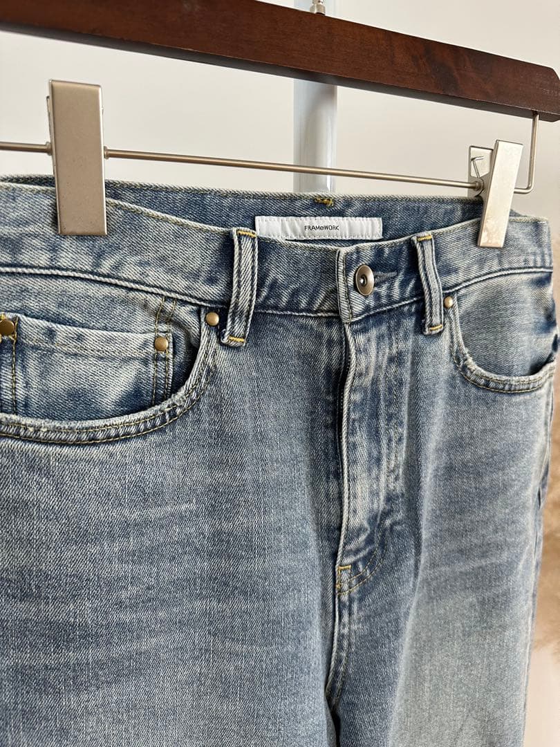 FRAMeWORK新品⭐️日本製⭐️人気即完売❗️フレームワークデニムストレートパンツ