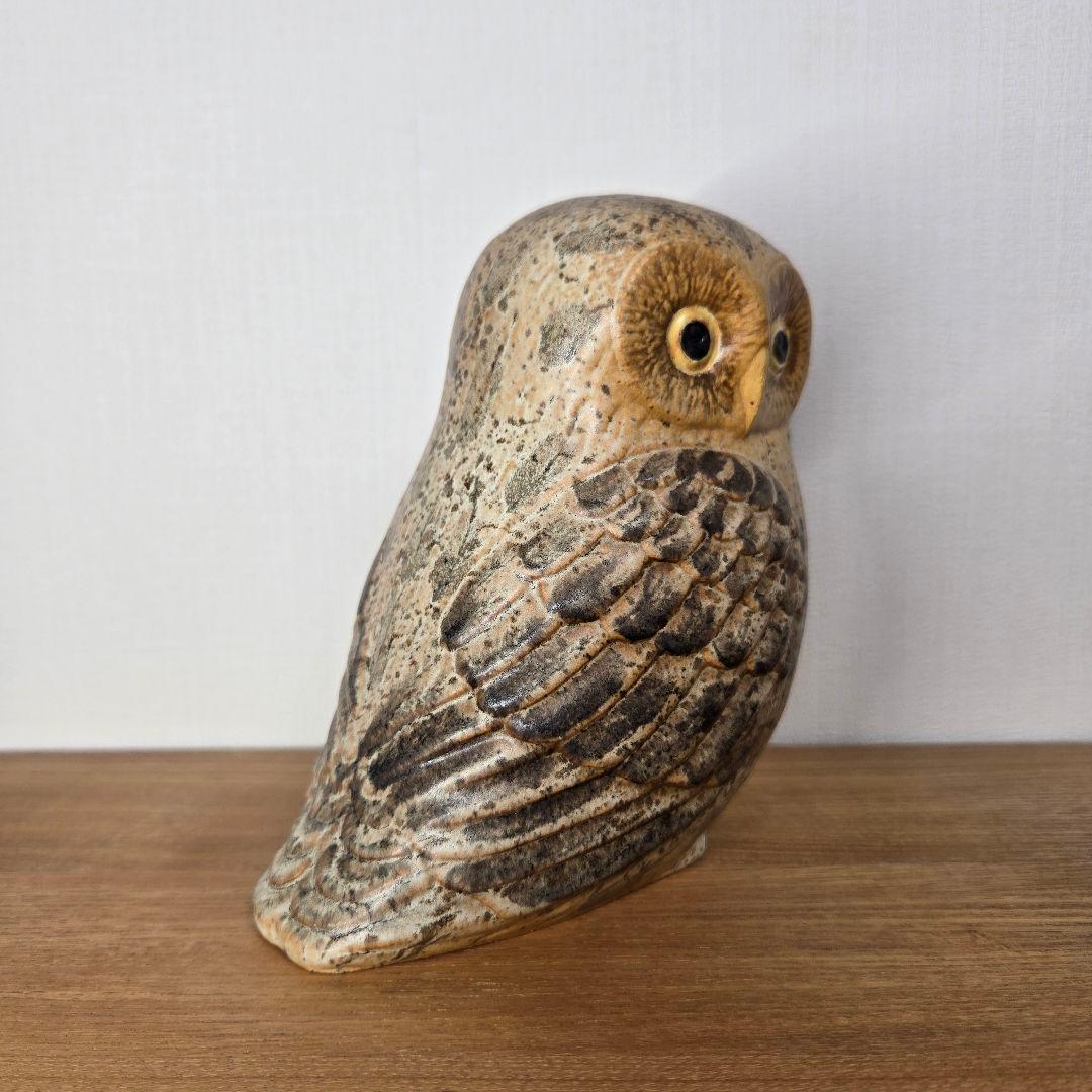 リサラーソン（Lisa Larson）フクロウ 陶器 置物