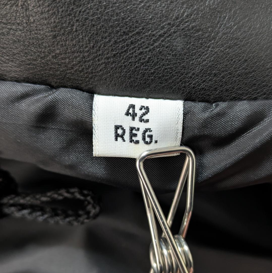 希少 42 Schott レザー M-65 フィールドジャケット 黒 ミリタリー